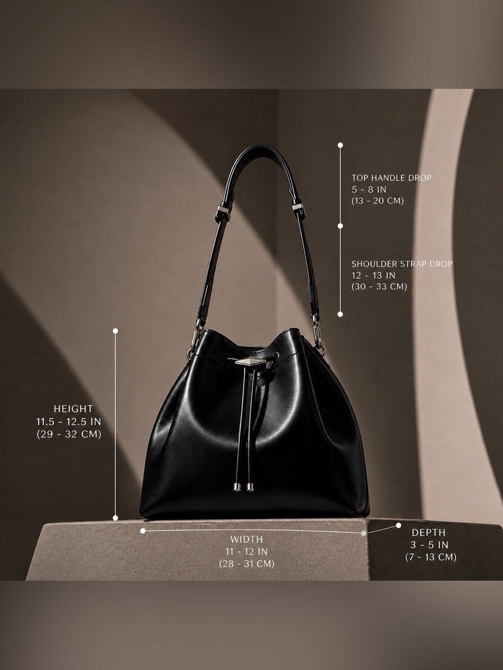 Designer Set:
Jimmy Choo Cinch L Bucket Bag + Gucci GG Monogram Hobo size M - Picture 4 of 17